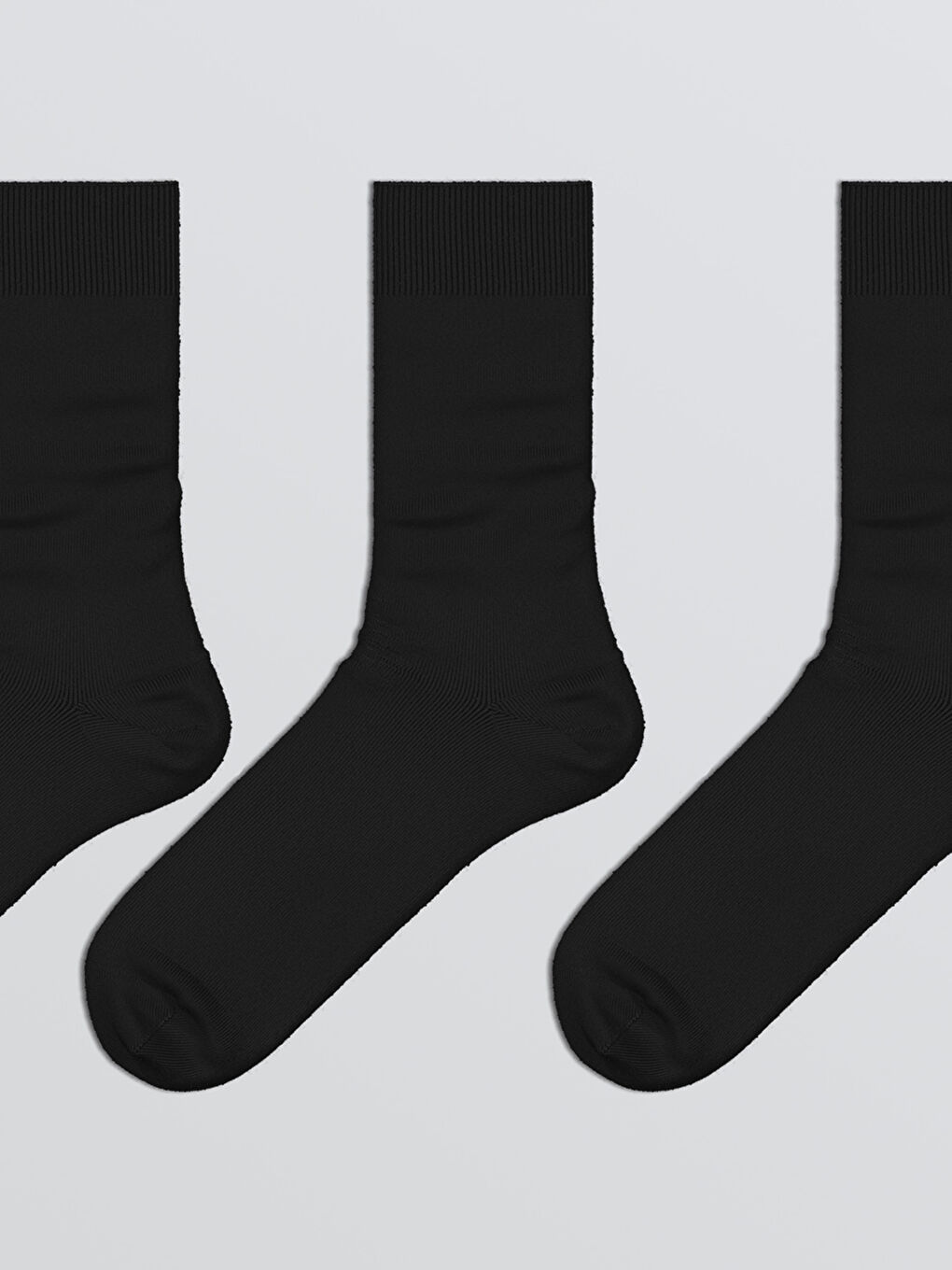 Men's Ankle Socks, Set of Three-1