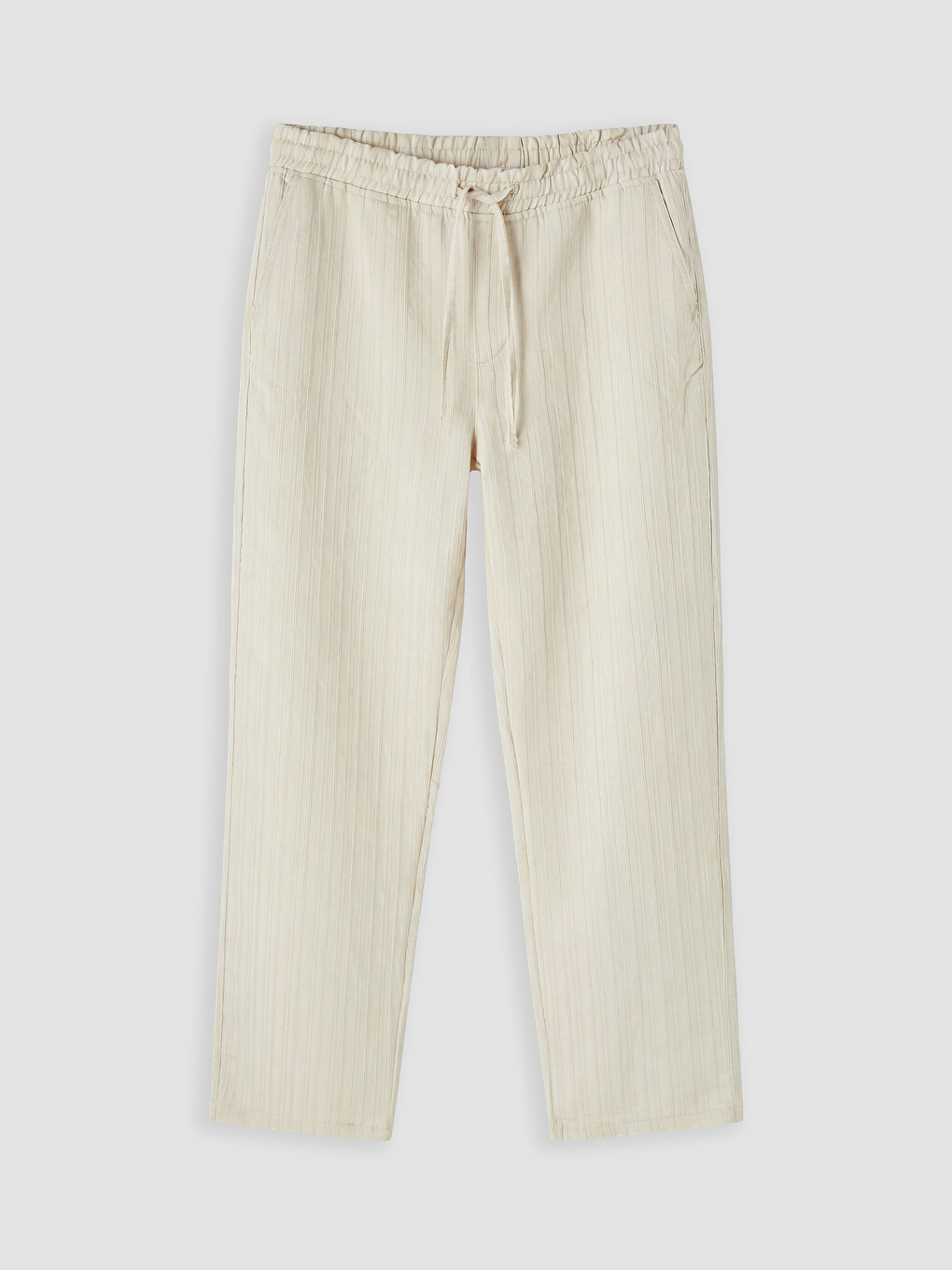 Regular Fit Textured Men's Trousers-4