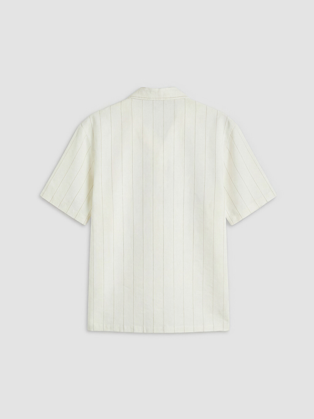Bej Loose Fit Modal Karışımlı Erkek Gömlek-5