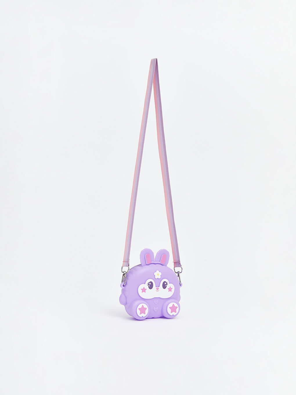 Lila Hayvan Figürlü Kız Çocuk Omuz Çantası