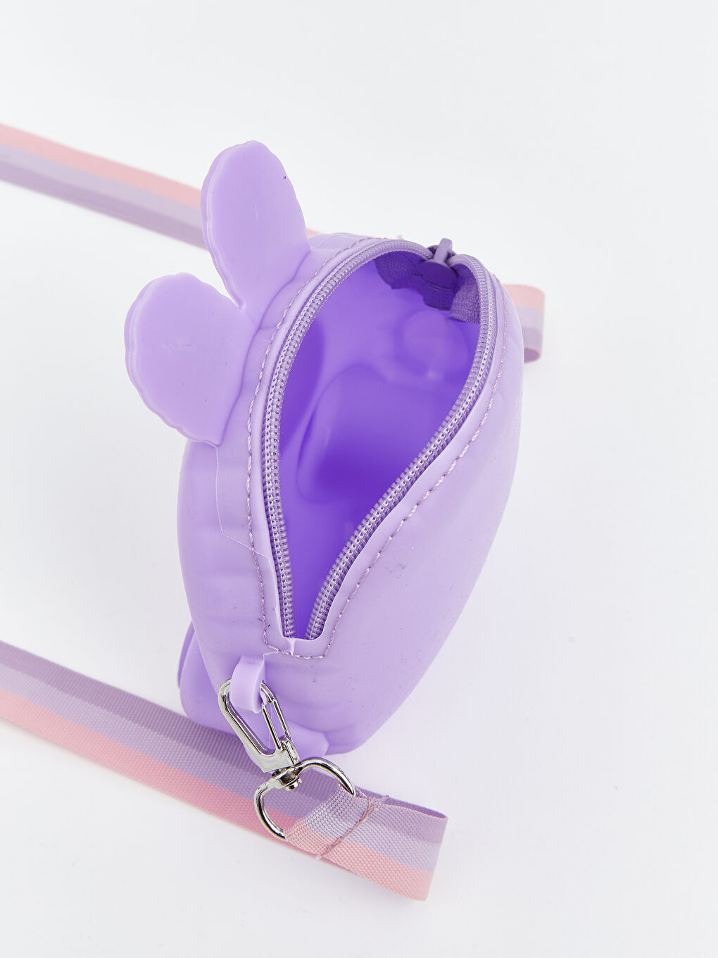 Lila Hayvan Figürlü Kız Çocuk Omuz Çantası-2