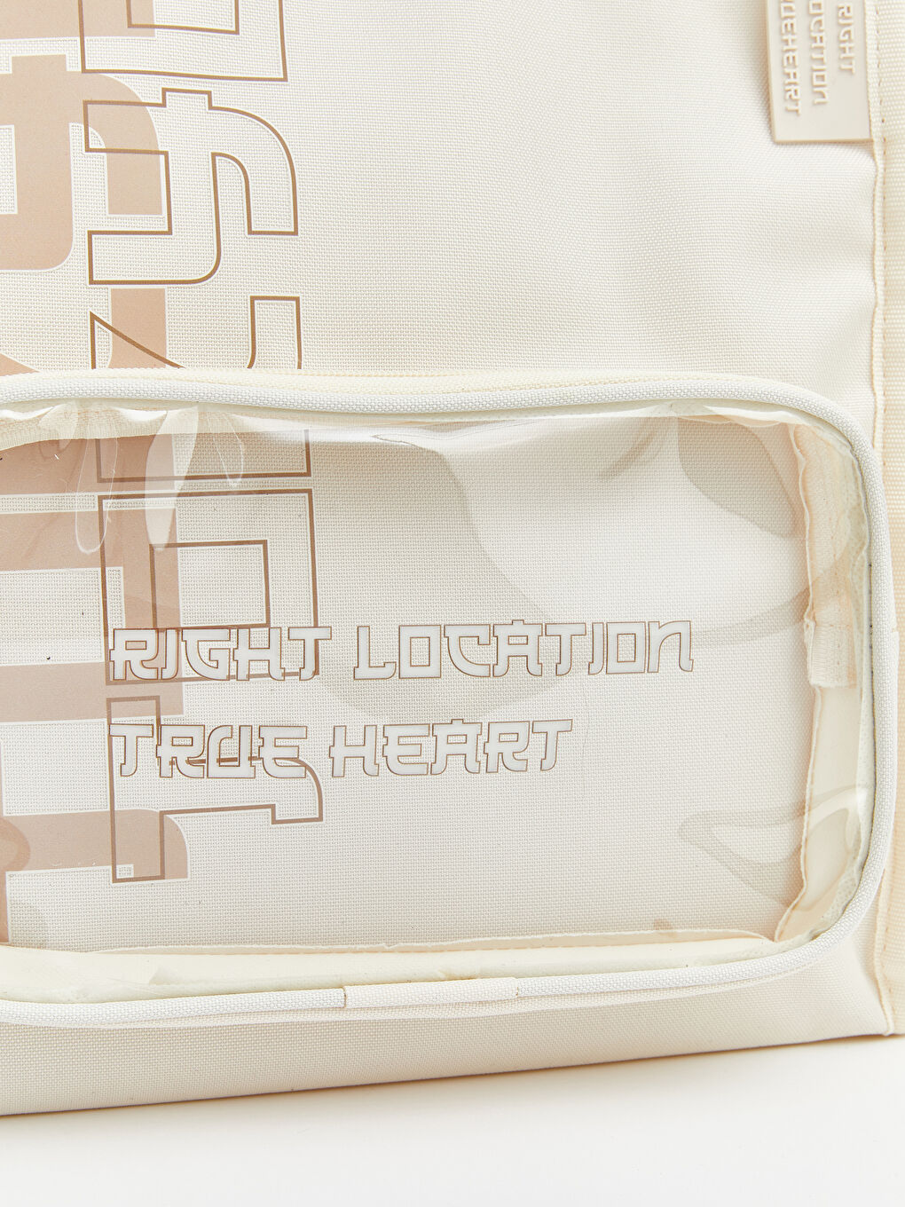 Bej Baskılı Kız Çocuk Sırt Çantası-4