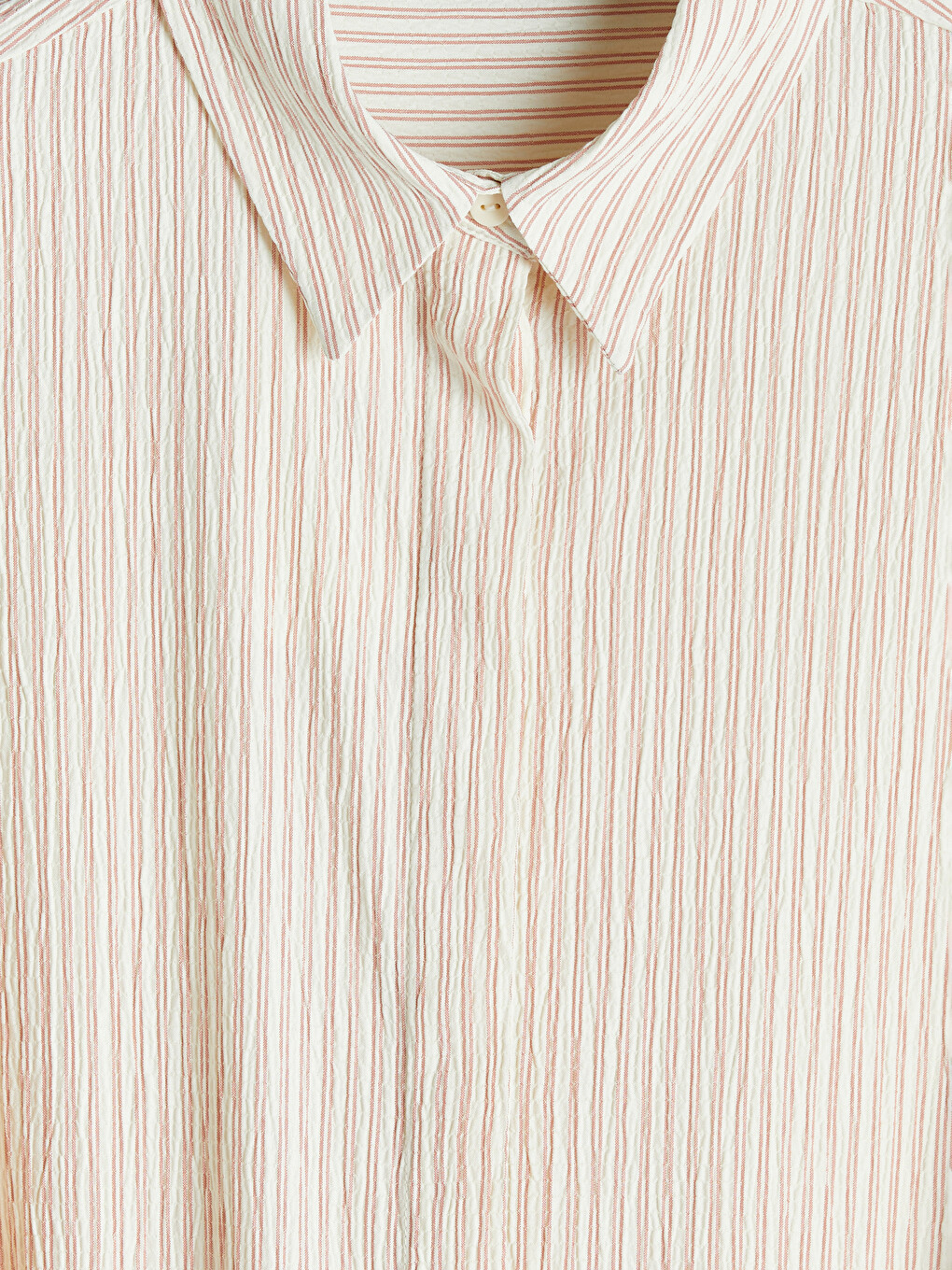 Waist Belted Striped Shirt Dress-6