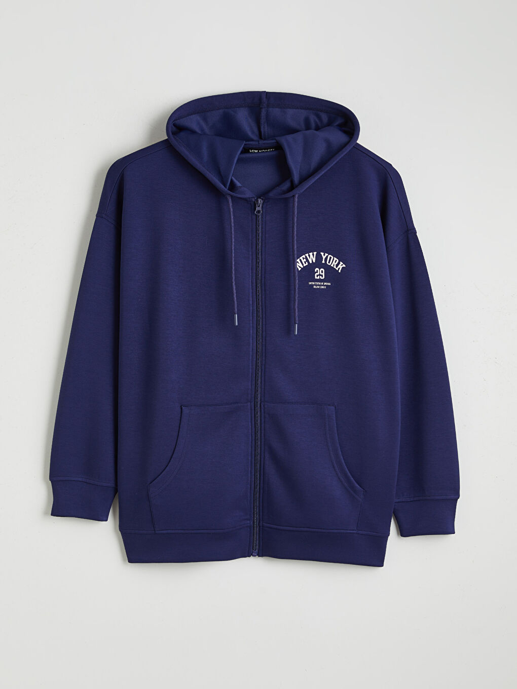 Sweat à capuche zippé oversize pour femme-4