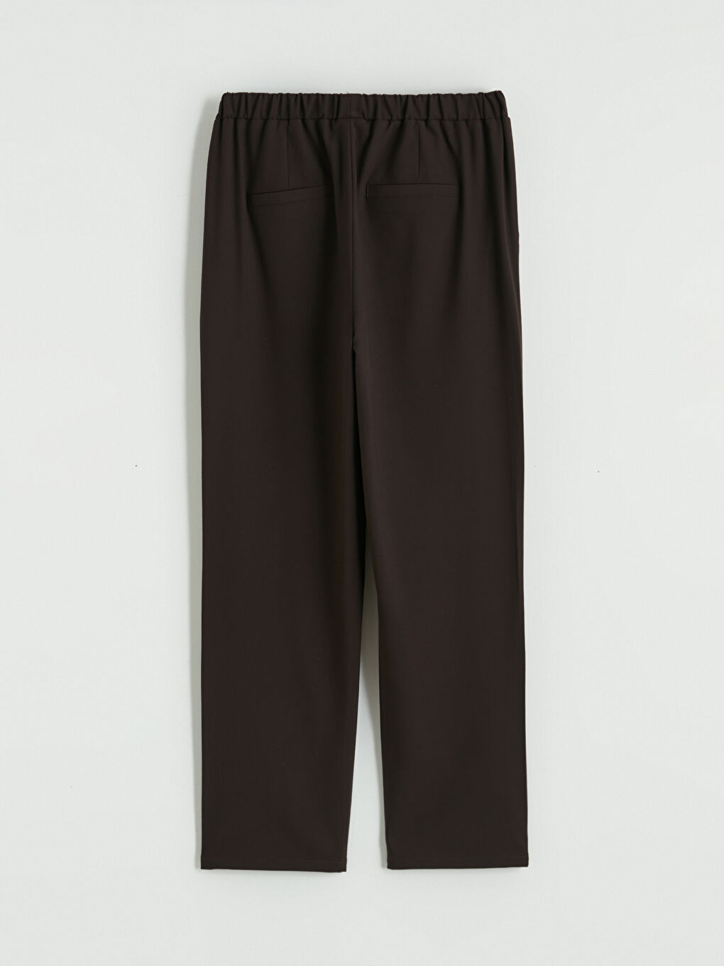 Kahverengi Beli Lastikli Havuç Kesim Kadın Pantolon-11