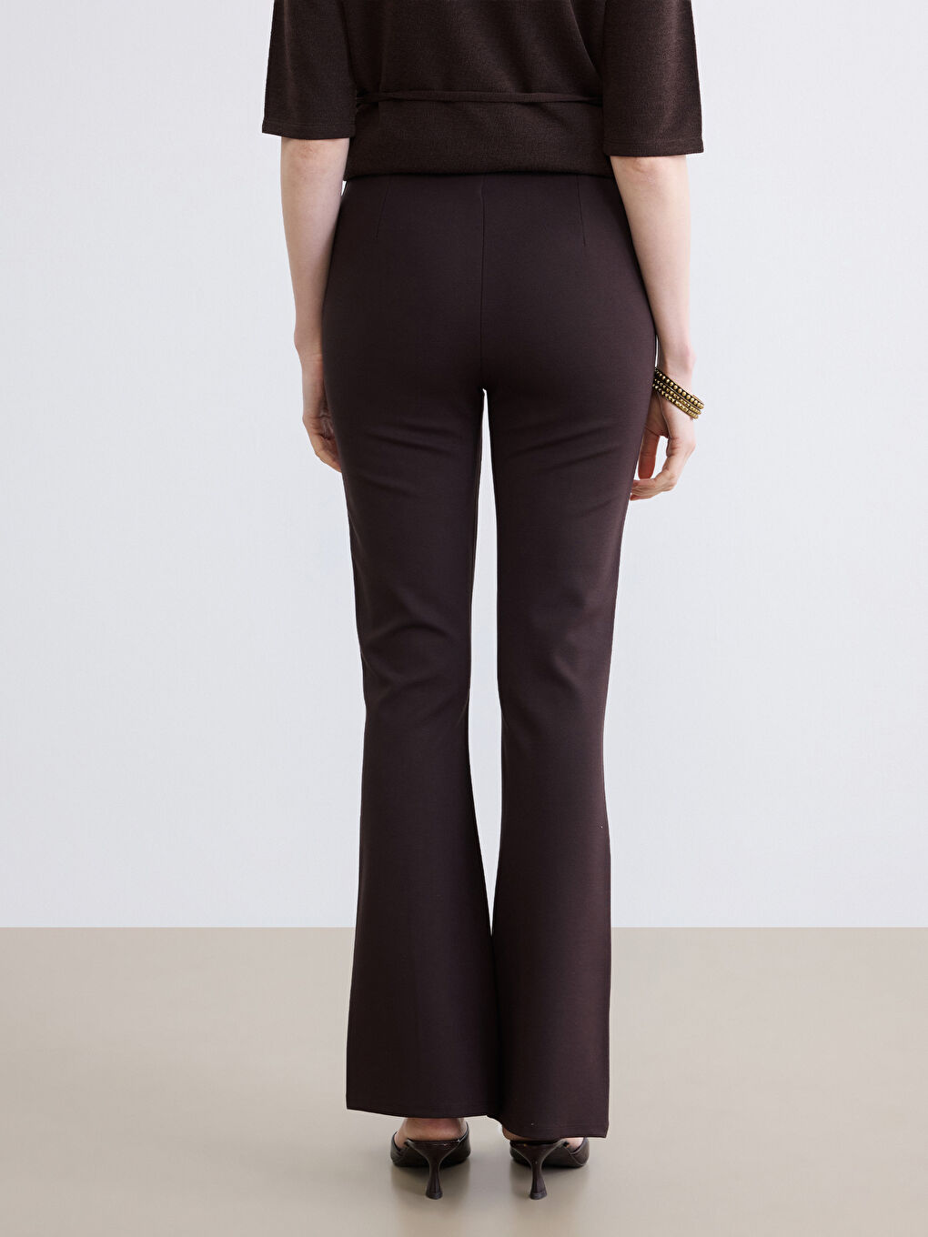 Extra Slim Fit Flared Women's Trousers-3