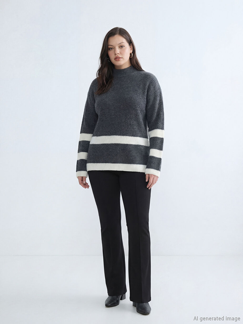 Pantaloni Evazați Extra Slim Femei-1