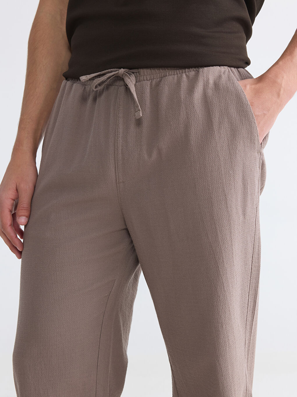 Kahverengi Regular Fit Erkek Pantolon-2