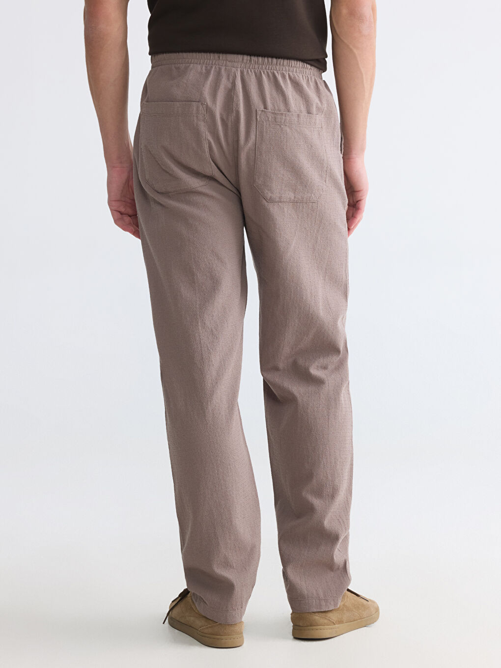 Kahverengi Regular Fit Erkek Pantolon-3