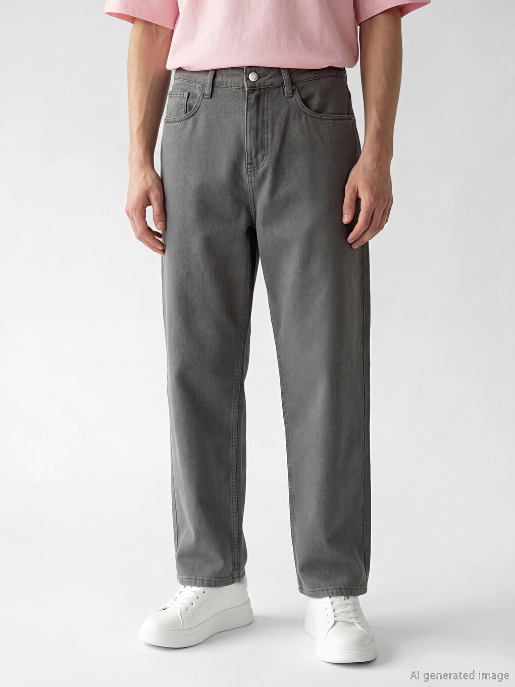 Muške Pantalone Od Kepera Opuštenog Kroja-1