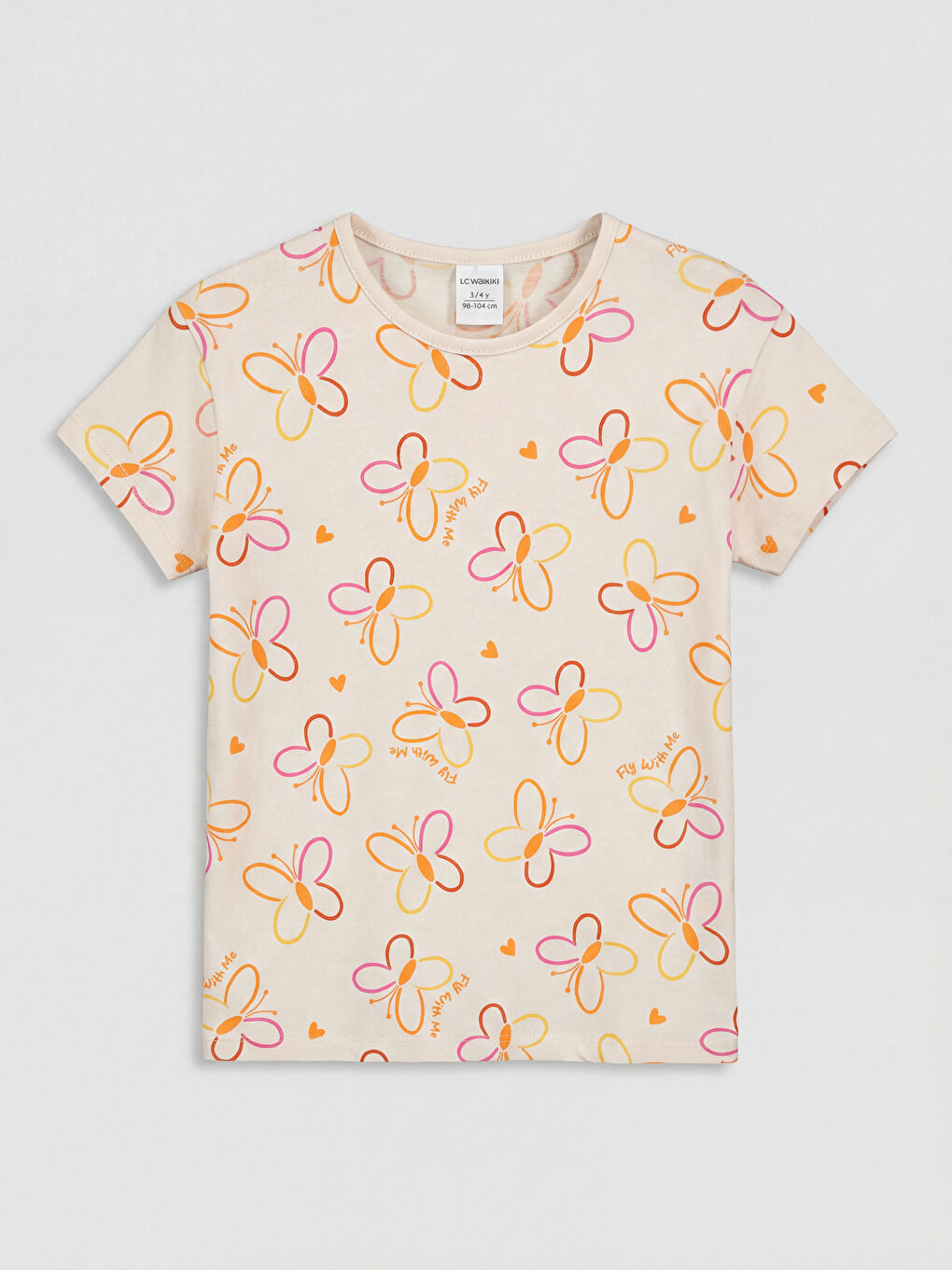 Butterfly Patterned Girls' Set-1