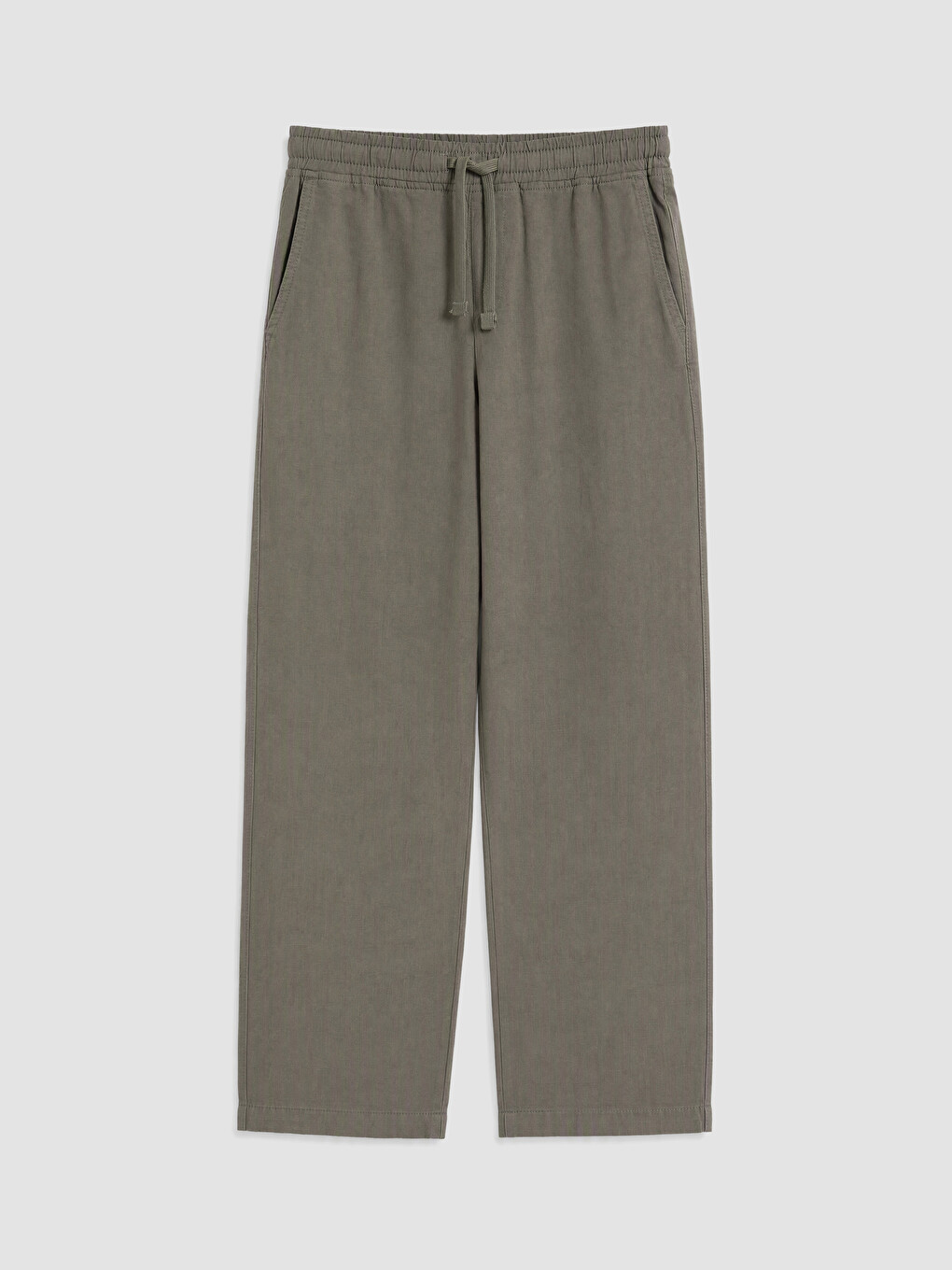 Linen-look Men's Trousers