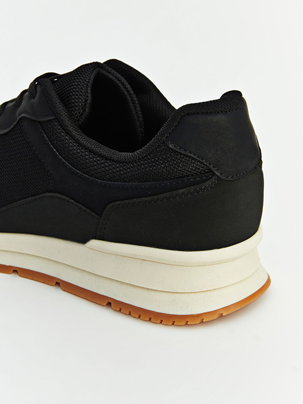 Siyah Bağcıklı Erkek Spor Ayakkabı-3