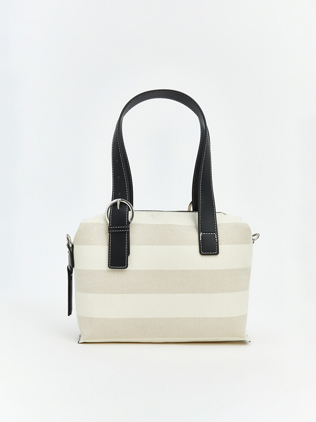 Striped Canvas Women's Shoulder Bag-2