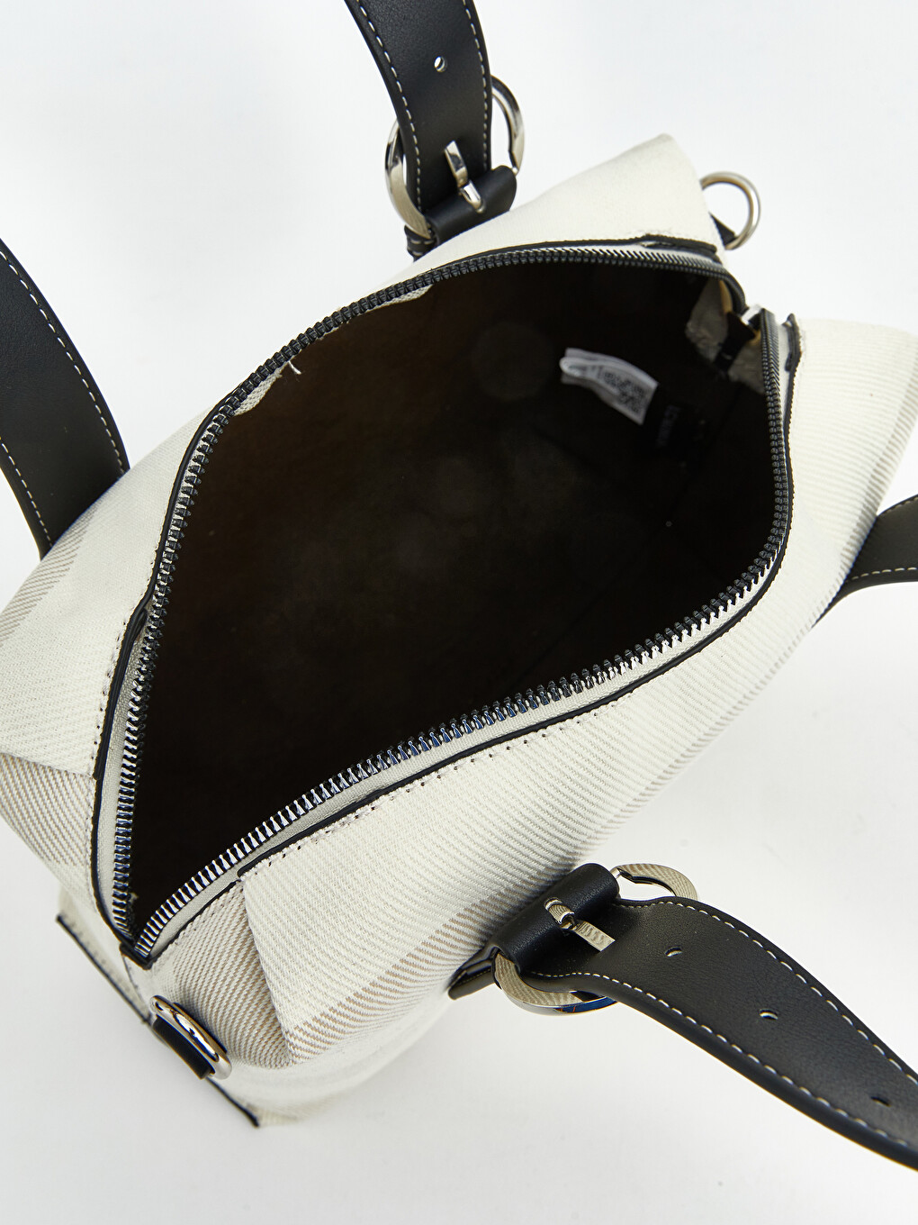 Striped Canvas Women's Shoulder Bag-4