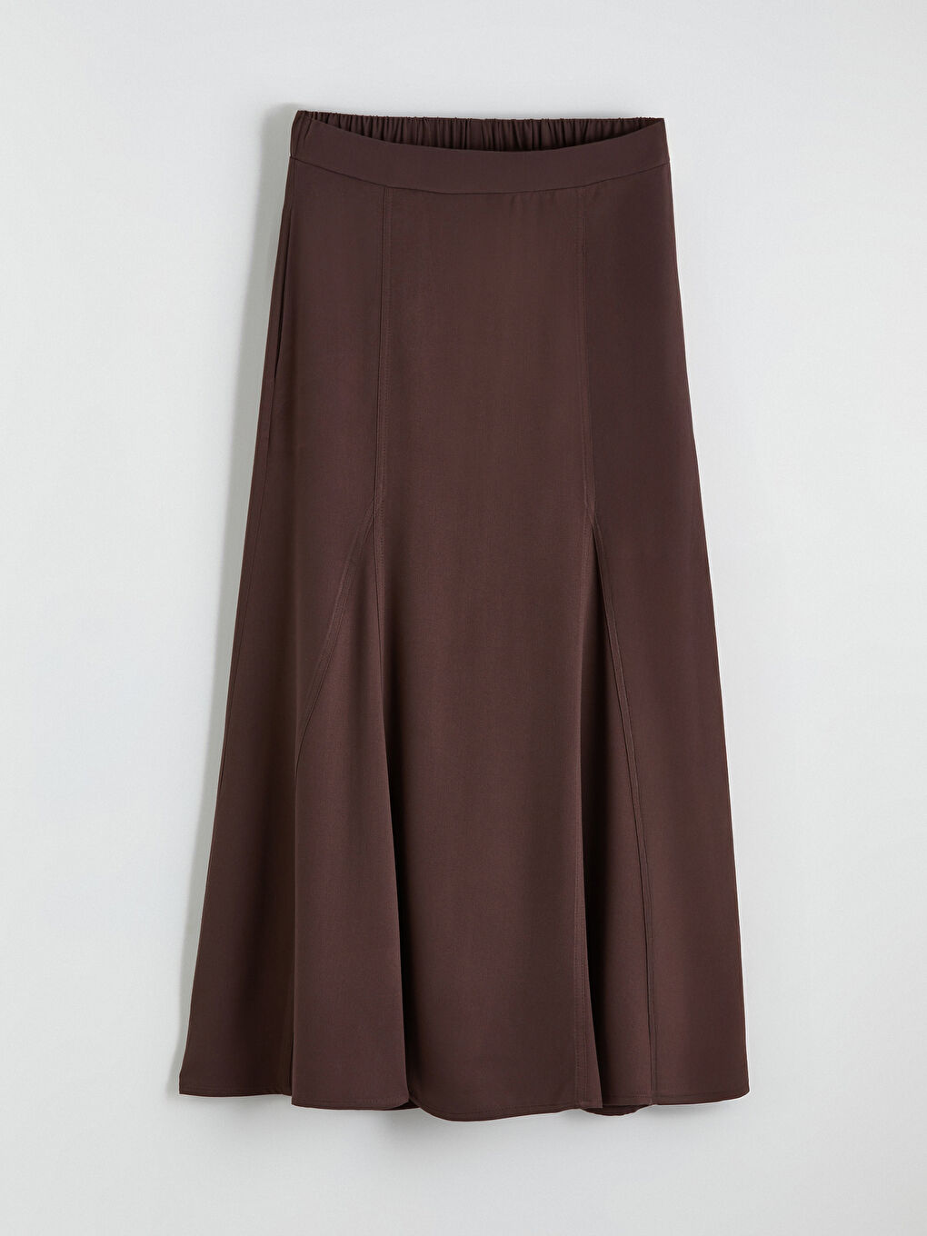 جيبة بخصر مرن مطوية-3