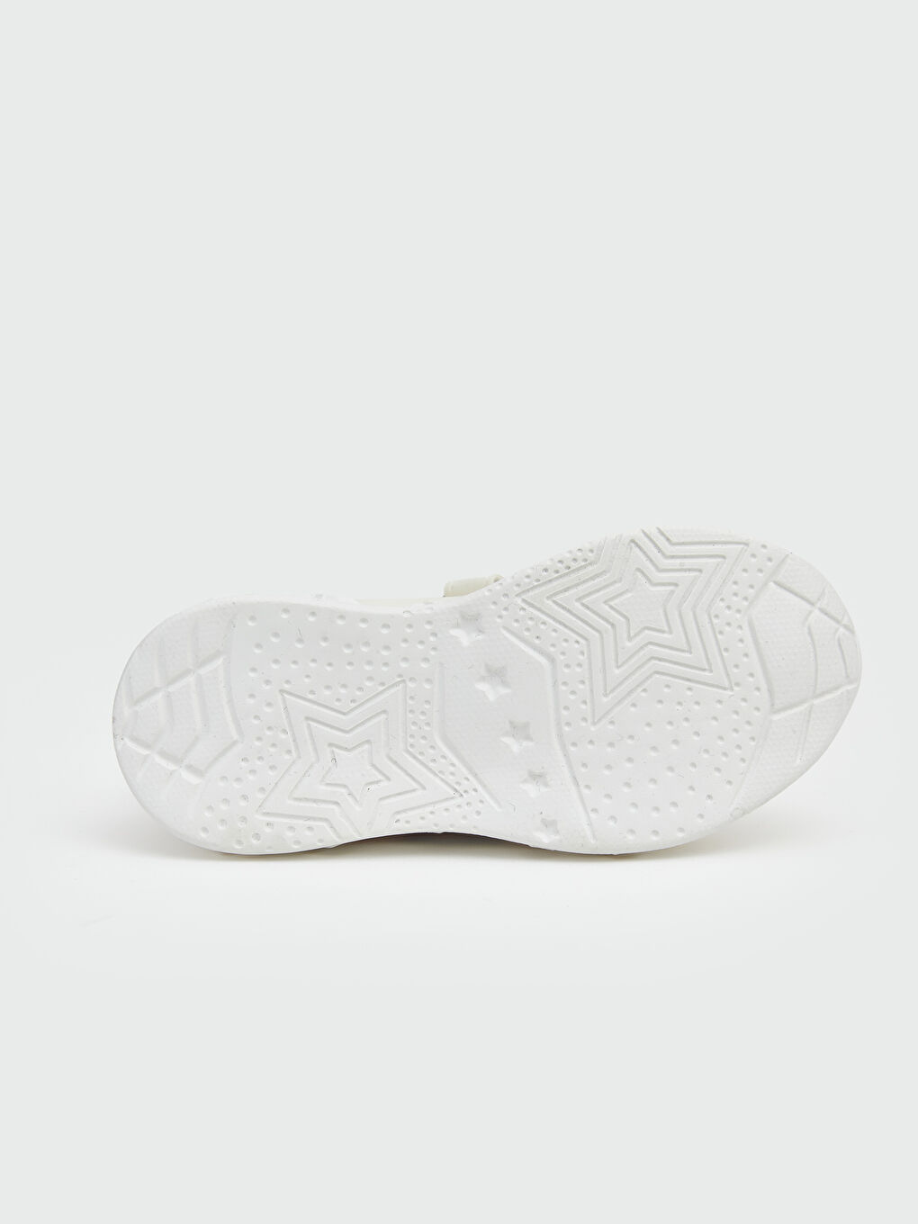 Ekru Lilo ve Stitch Baskılı Bağcık ve Cırt Cırtlı Kız Bebek Spor Ayakkabı-4