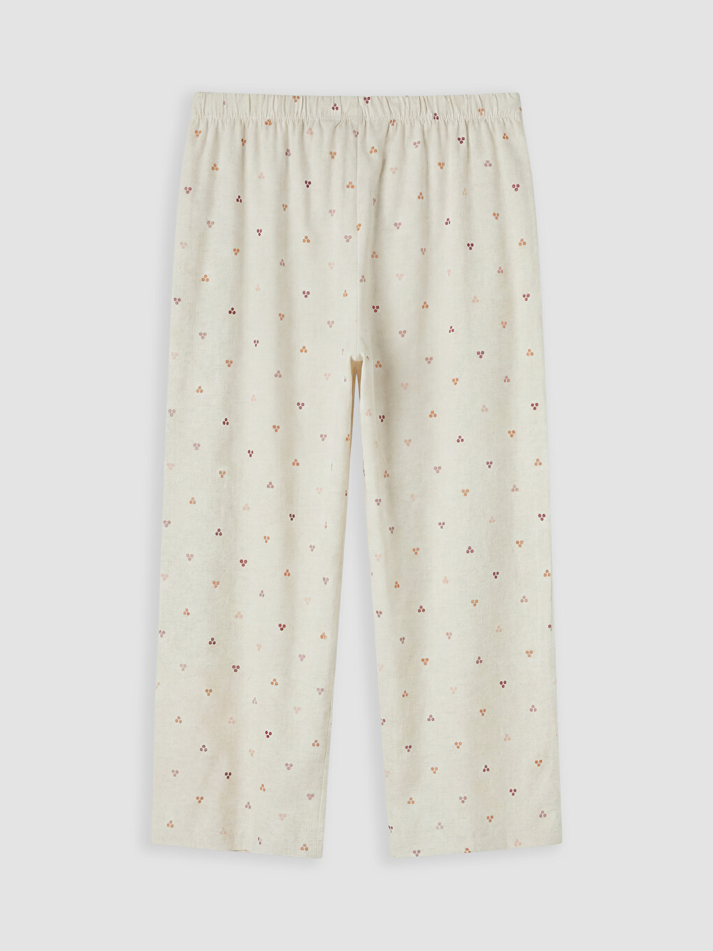 Elastic Waist Patterned Women's Capri Pyjamas Bottom-5