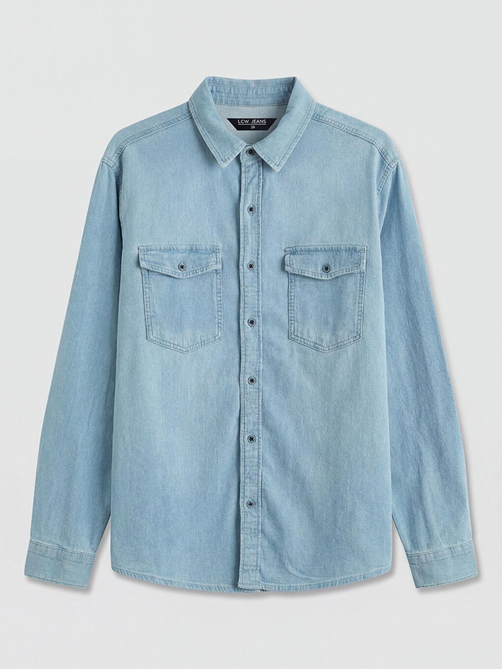 İndigo Regular Fit Erkek Jean Gömlek