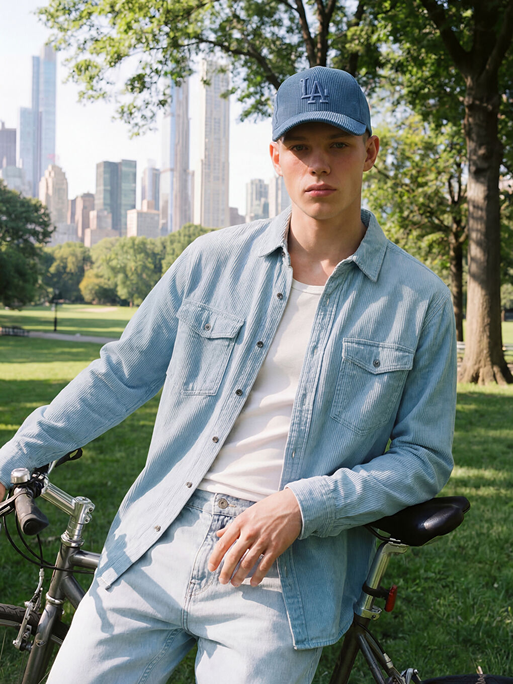 İndigo Regular Fit Erkek Jean Gömlek