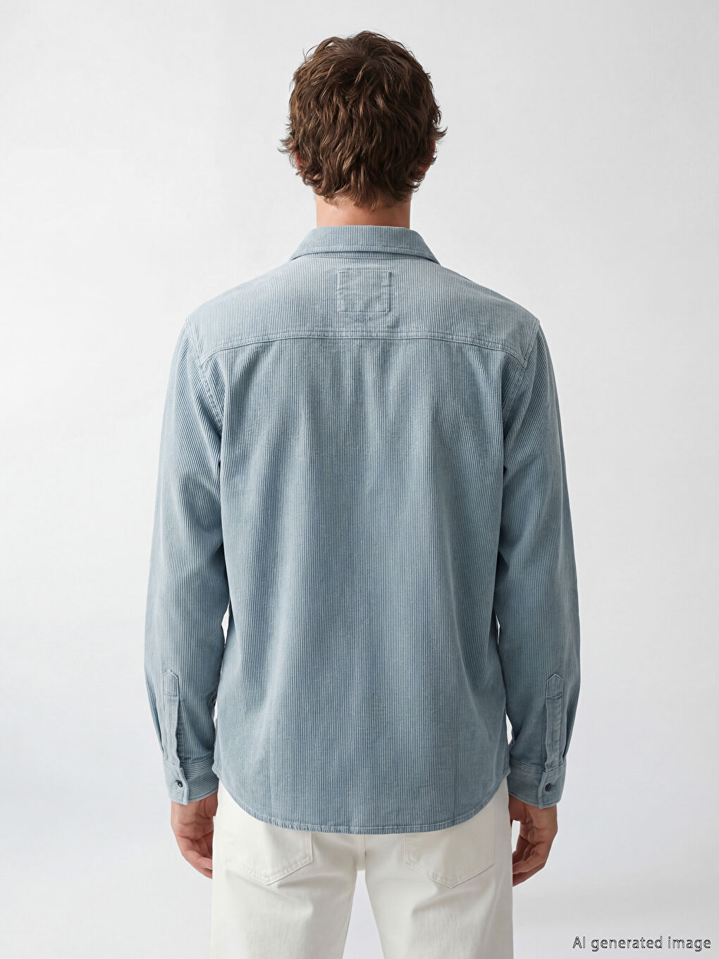 İndigo Regular Fit Erkek Jean Gömlek-4