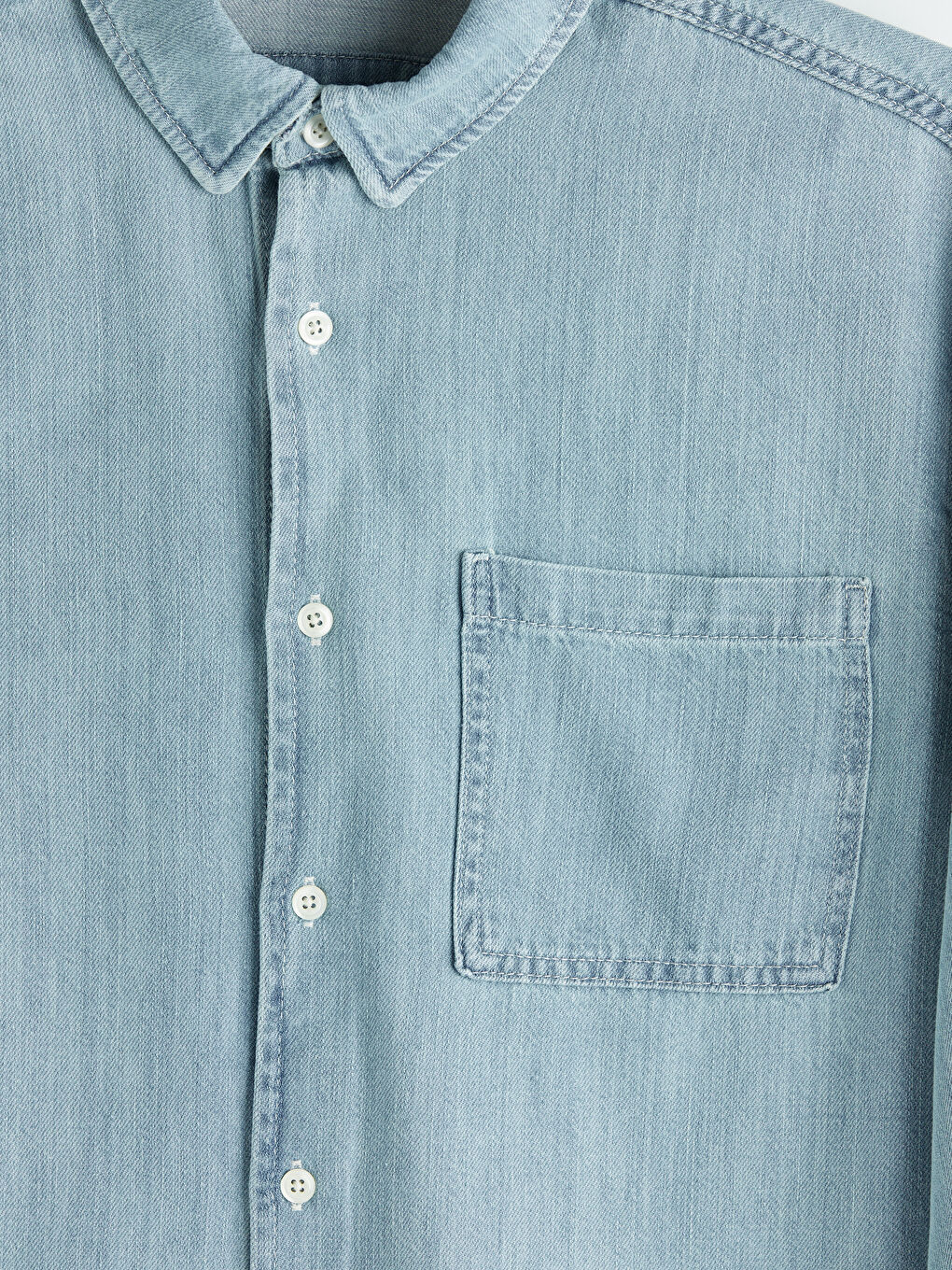 İndigo Regular Fit Erkek Jean Gömlek-2