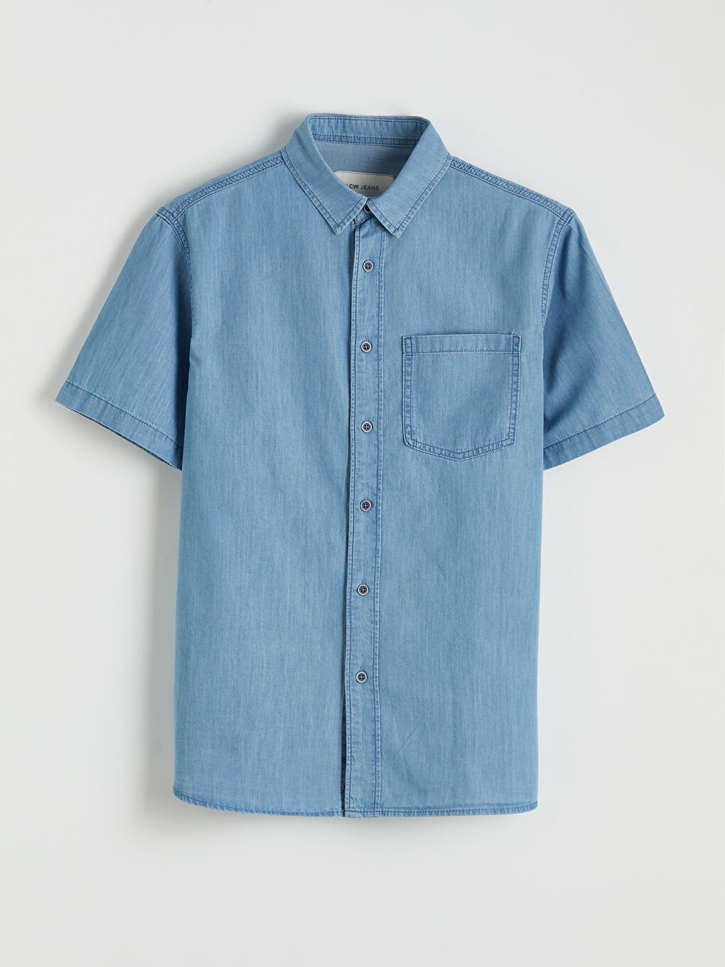 İndigo Regular Fit Erkek Jean Gömlek-4