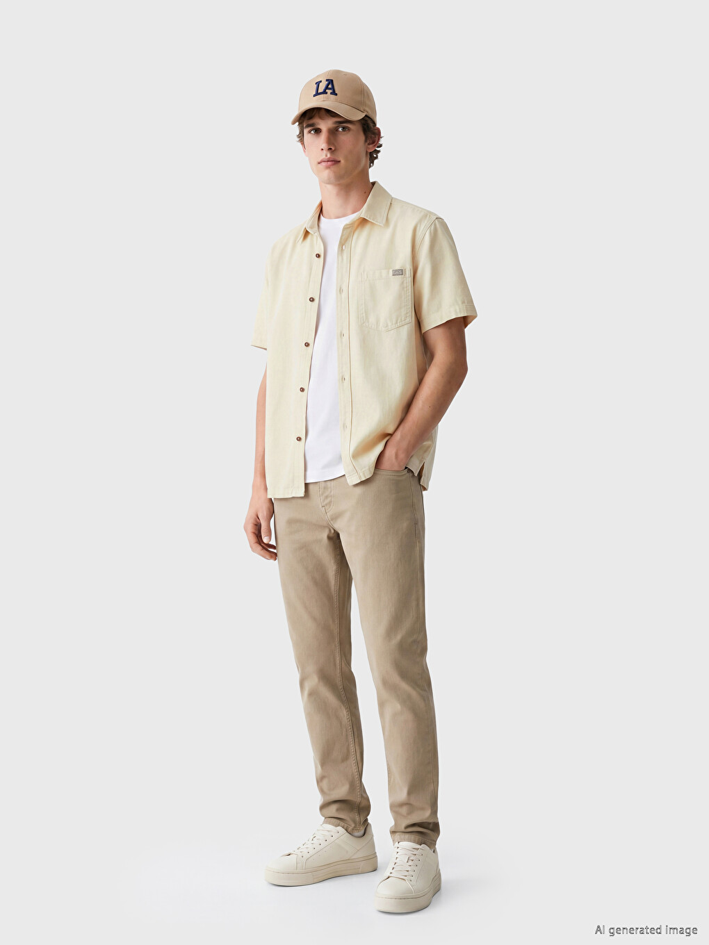 Regular Fit Men's Jean Shirt-1