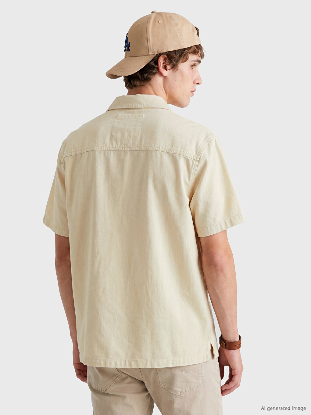 Regular Fit Men's Jean Shirt-2