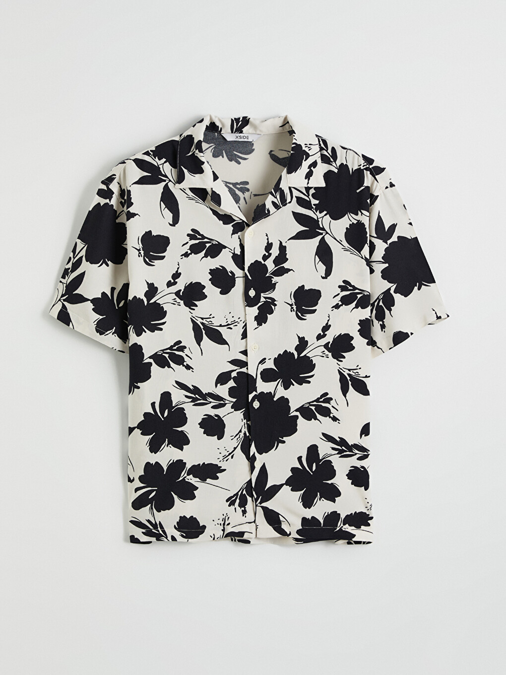 Regular Fit Camp Collar Patterned Men's Shirt-4