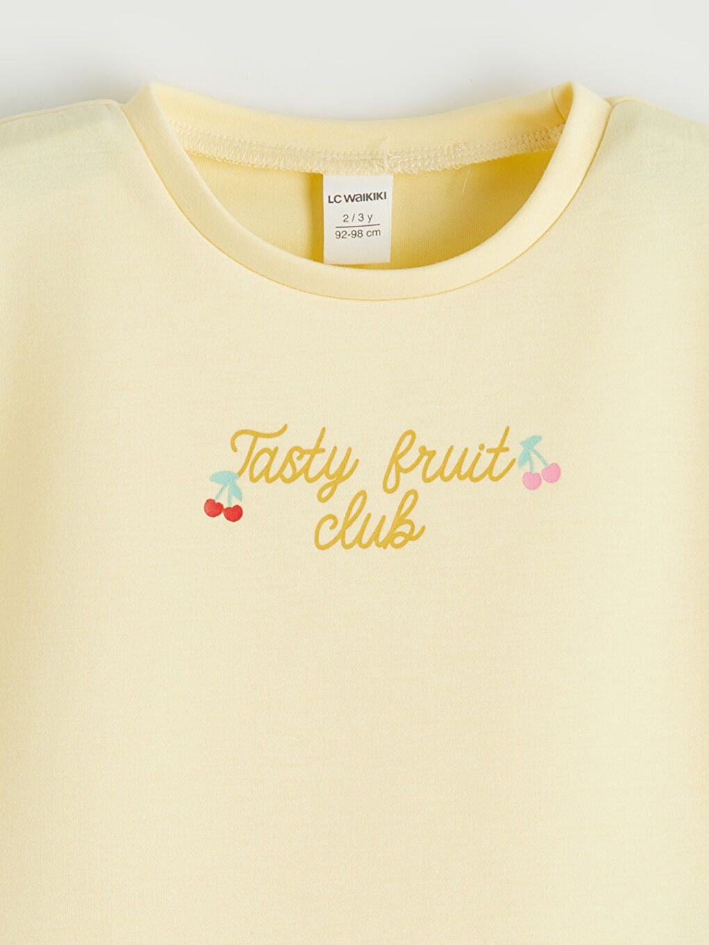 Sarı Baskılı Kız Çocuk Soft Touch Tişört ve Şort-2