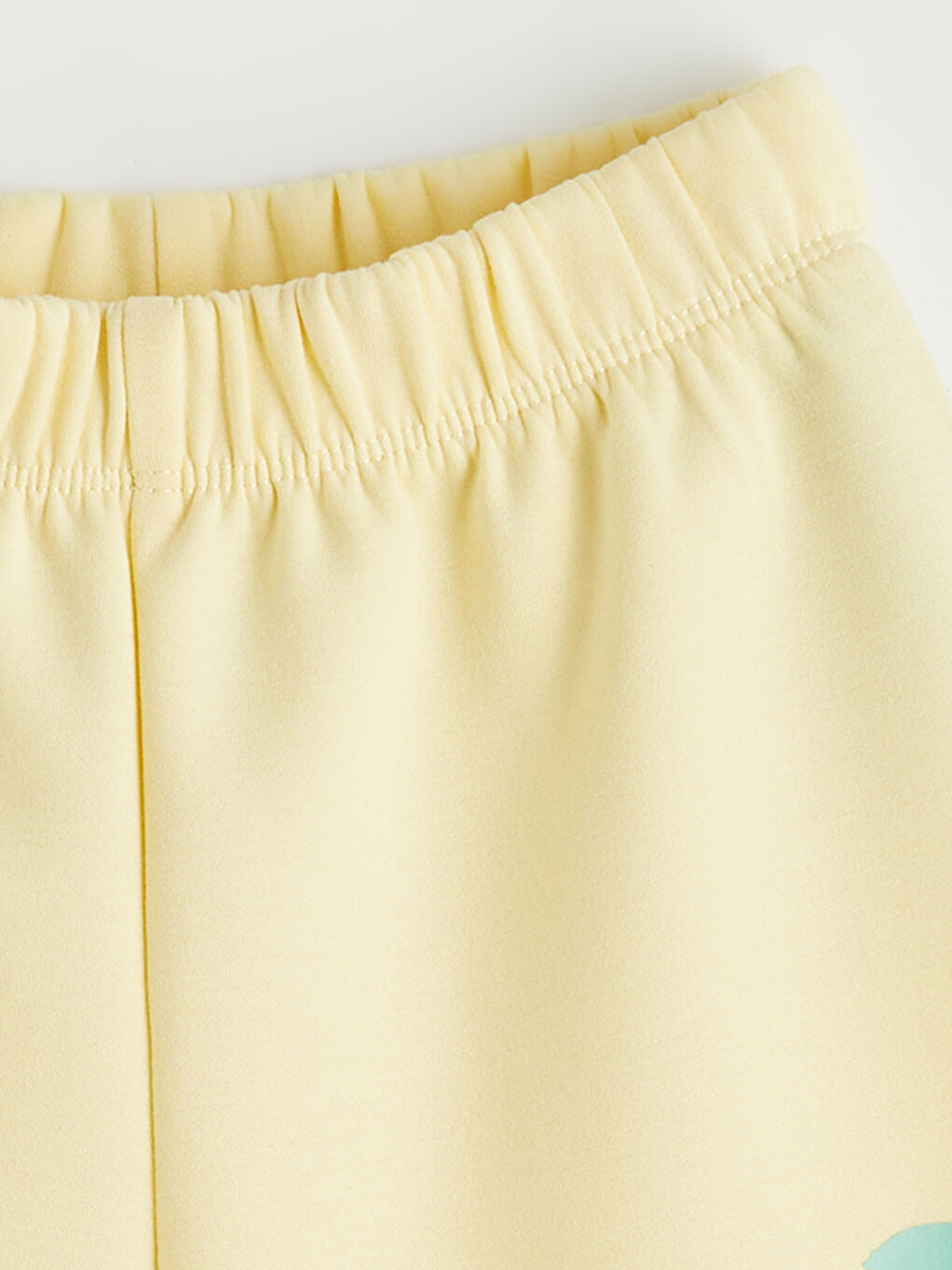 Sarı Baskılı Kız Çocuk Soft Touch Tişört ve Şort-5