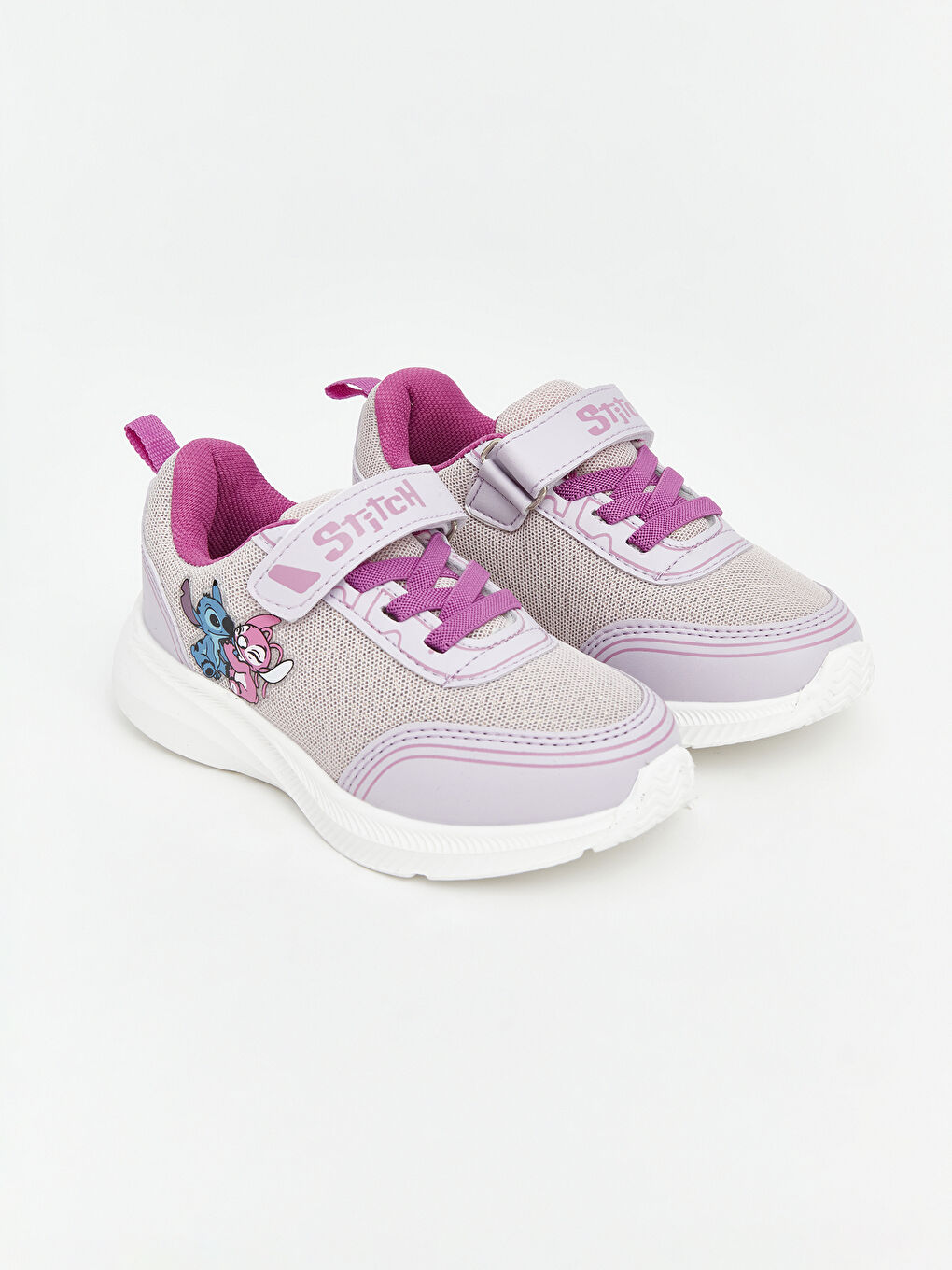 Lila Lilo ve Stitch Baskılı Kız Bebek Spor Ayakkabı