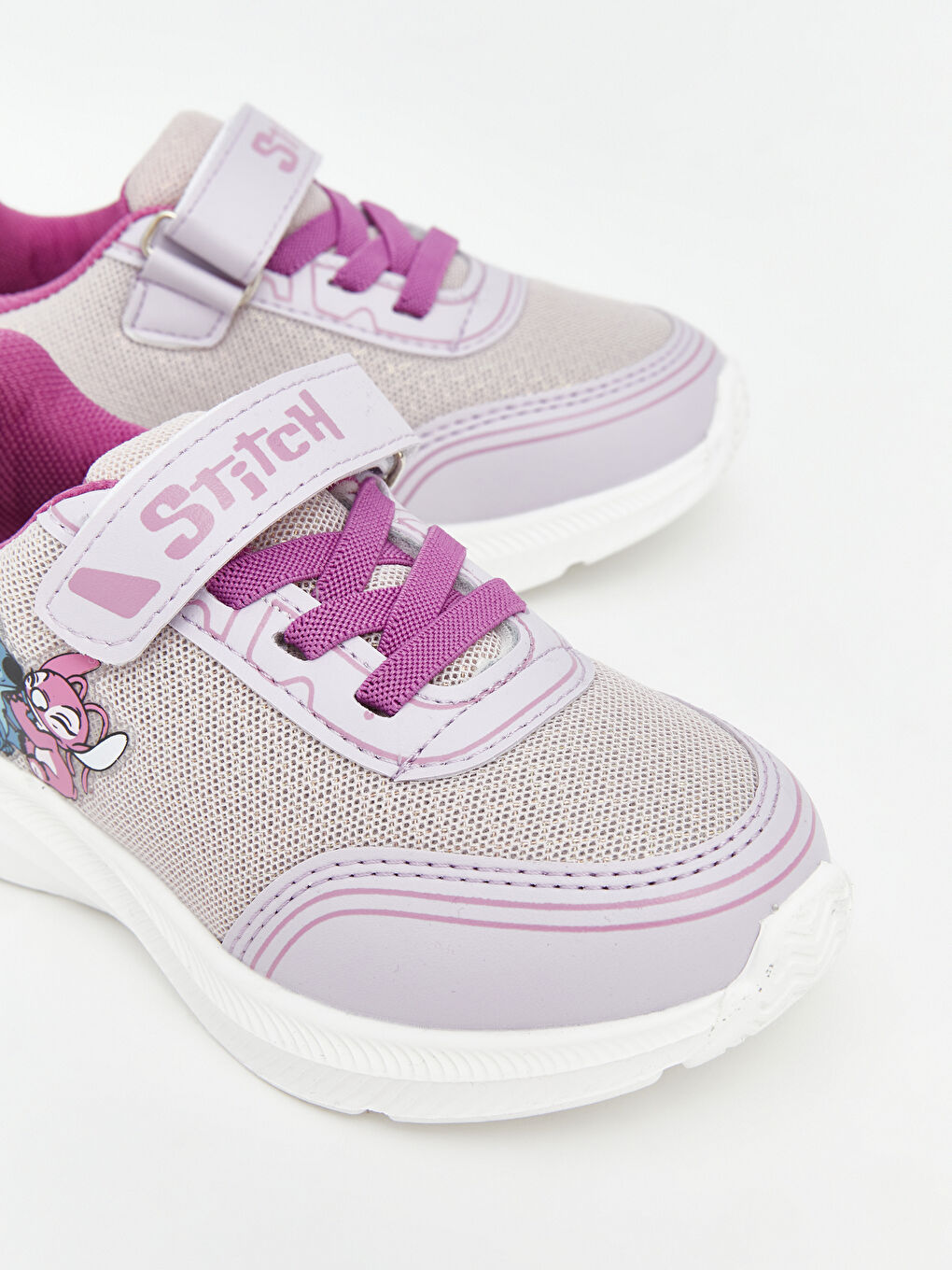 Lila Lilo ve Stitch Baskılı Kız Bebek Spor Ayakkabı-2