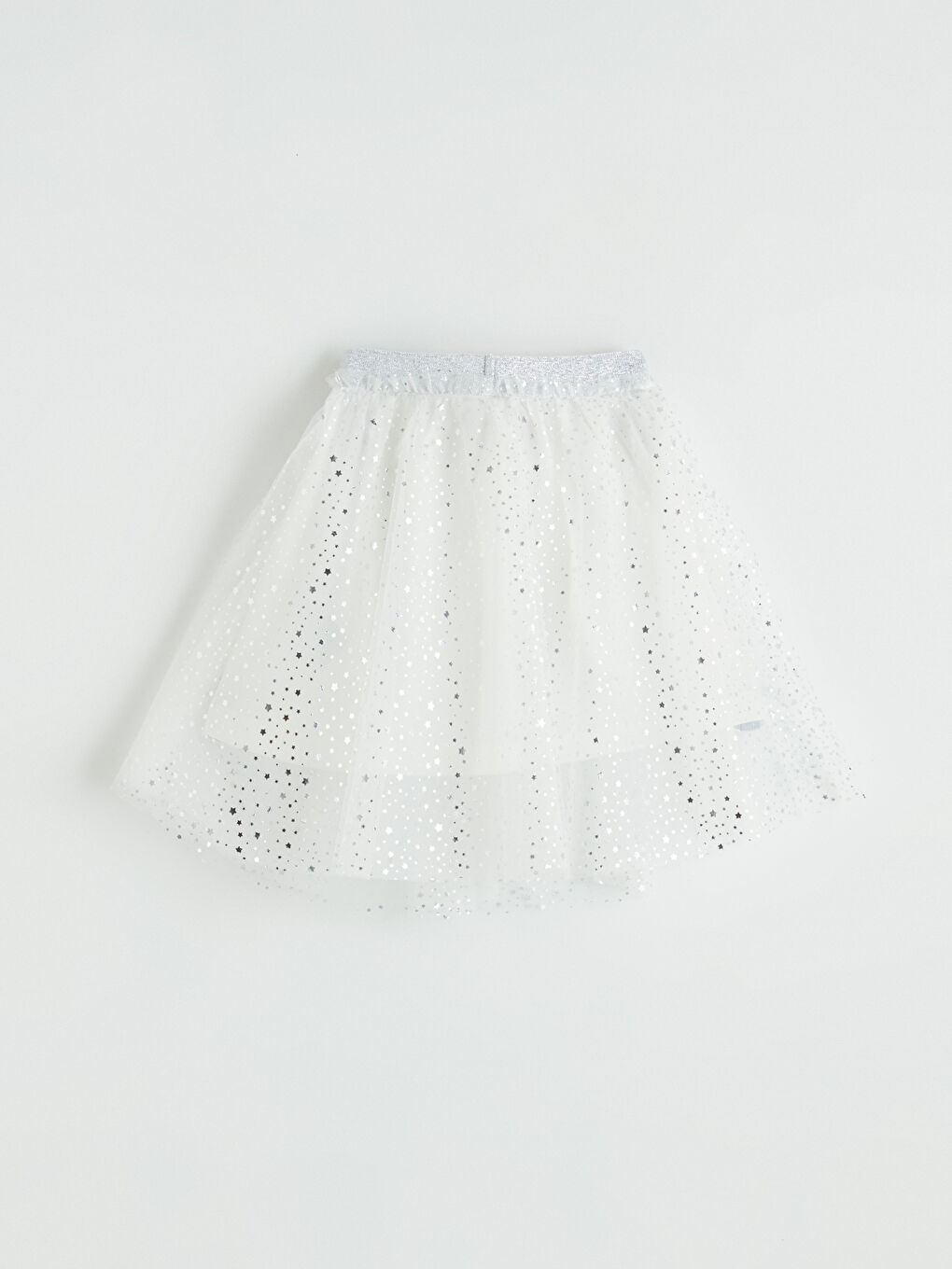 Ekru Beli Lastikli Kız Çocuk Tütü Etek-3