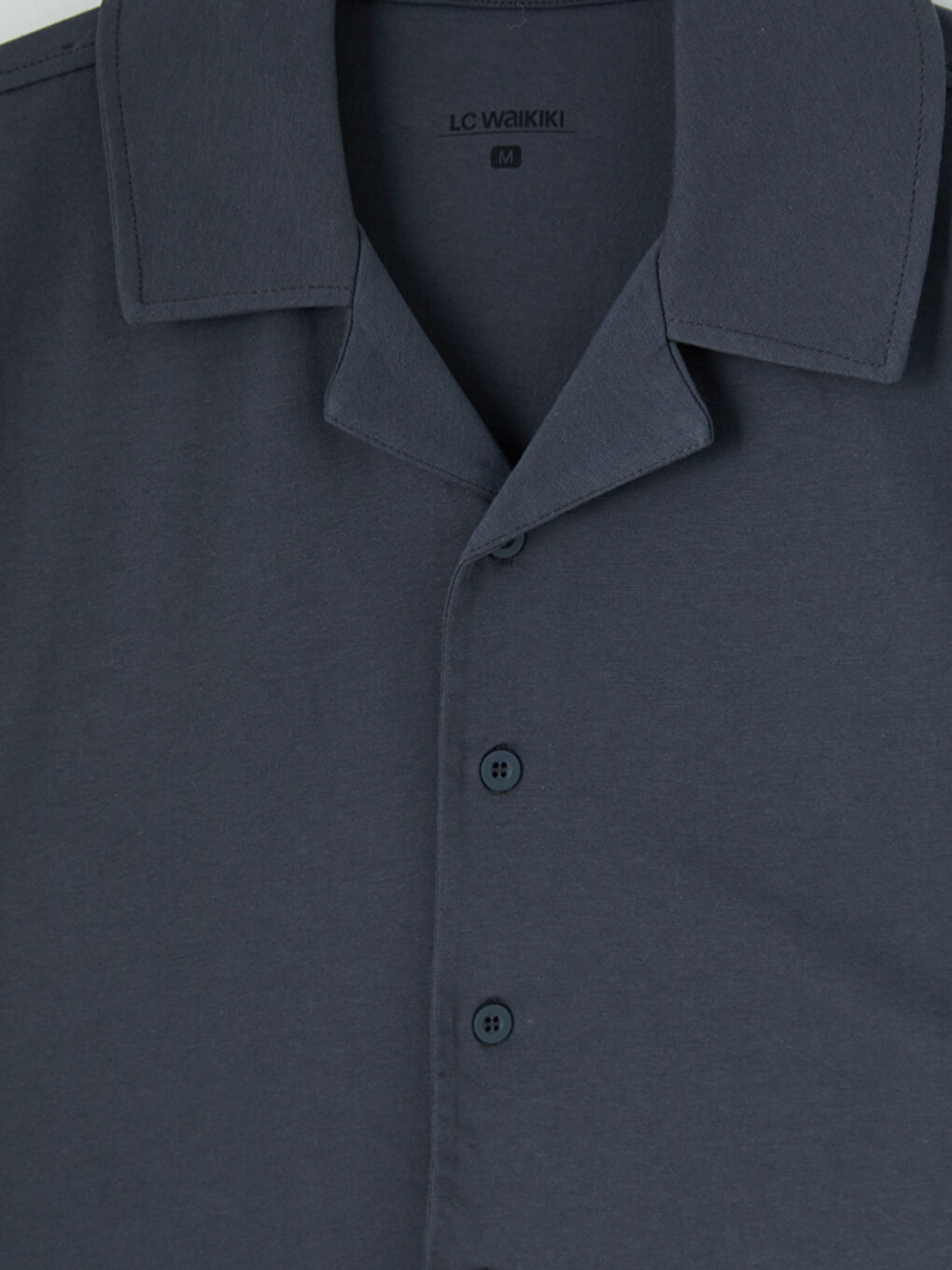 Antrasit Regular Fit Erkek Şortlu Pijama Takımı-3