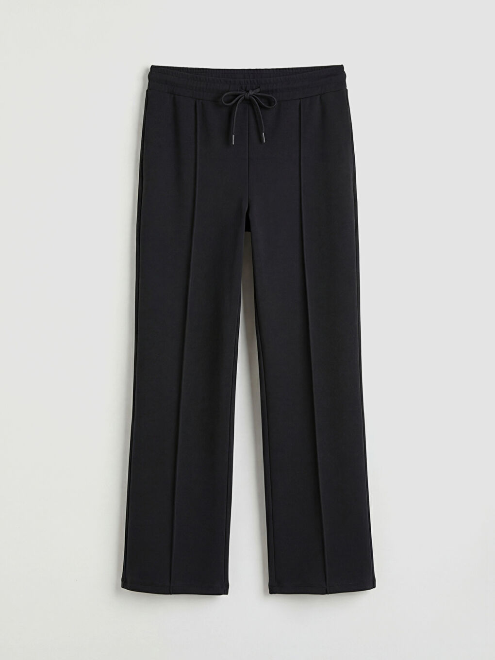 Siyah Beli Lastikli Soft Touch Kadın Eşofman Altı-4