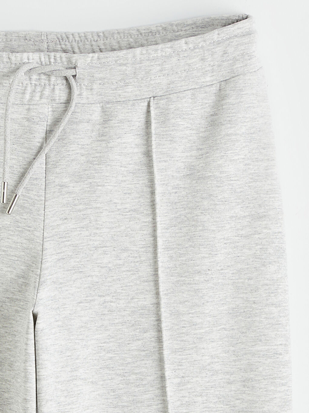 Gri Beli Lastikli Soft Touch Kadın Eşofman Altı-5