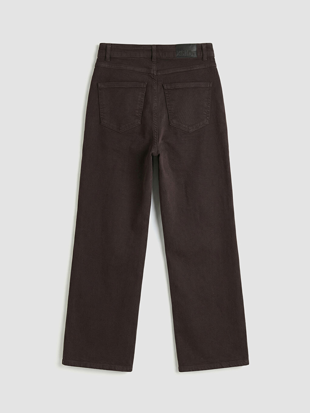 Kahverengi Straight Fit Kadın Jean Pantolon-1