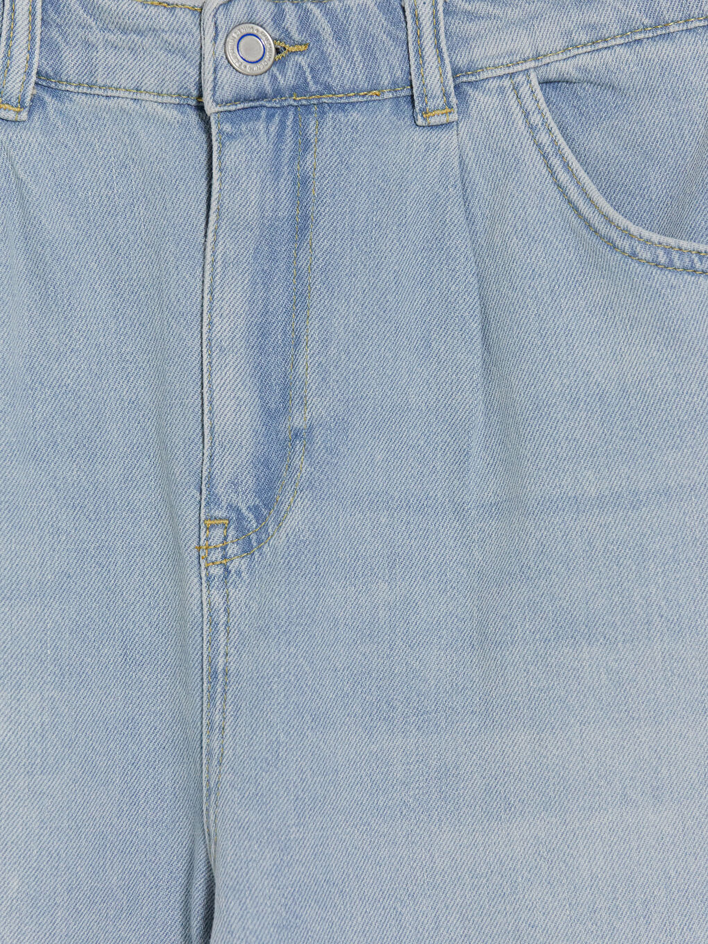 İndigo Loose Fit Erkek Jean Şort-2