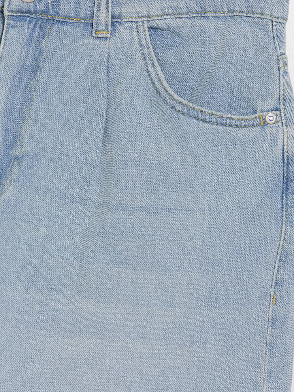 İndigo Loose Fit Erkek Jean Şort-3