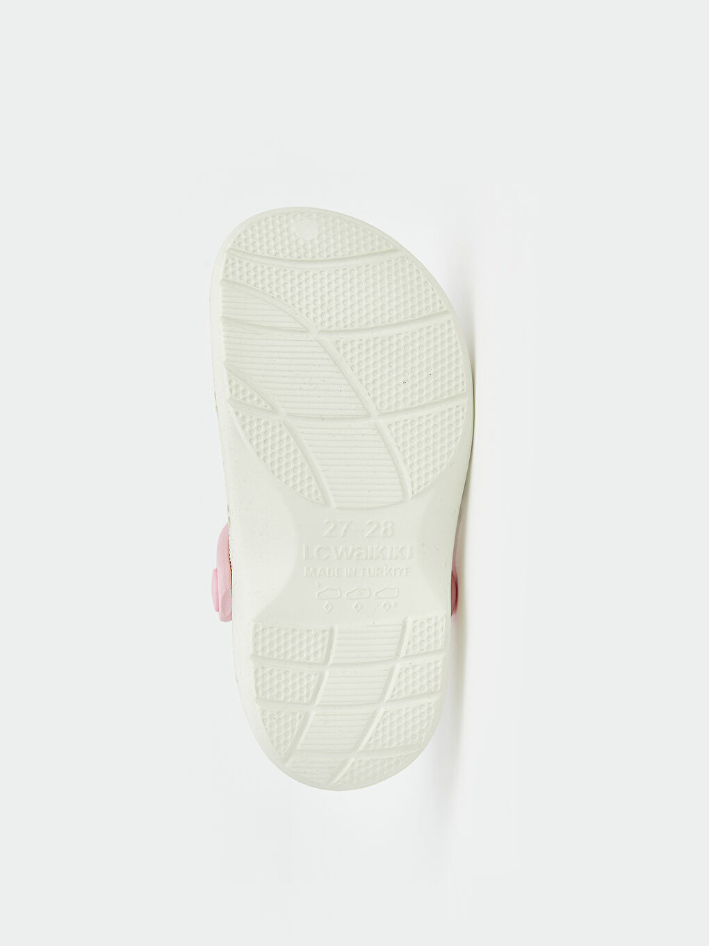Ekru Dondurma Baskılı Kız Bebek Plaj Sandaleti-3
