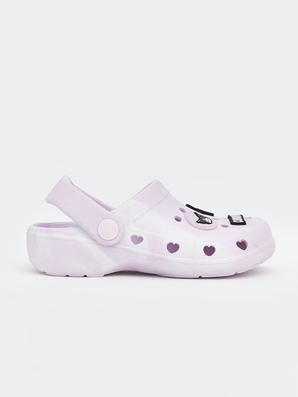 Lila Kuromi Baskılı Kız Çocuk Plaj Sandaleti-1