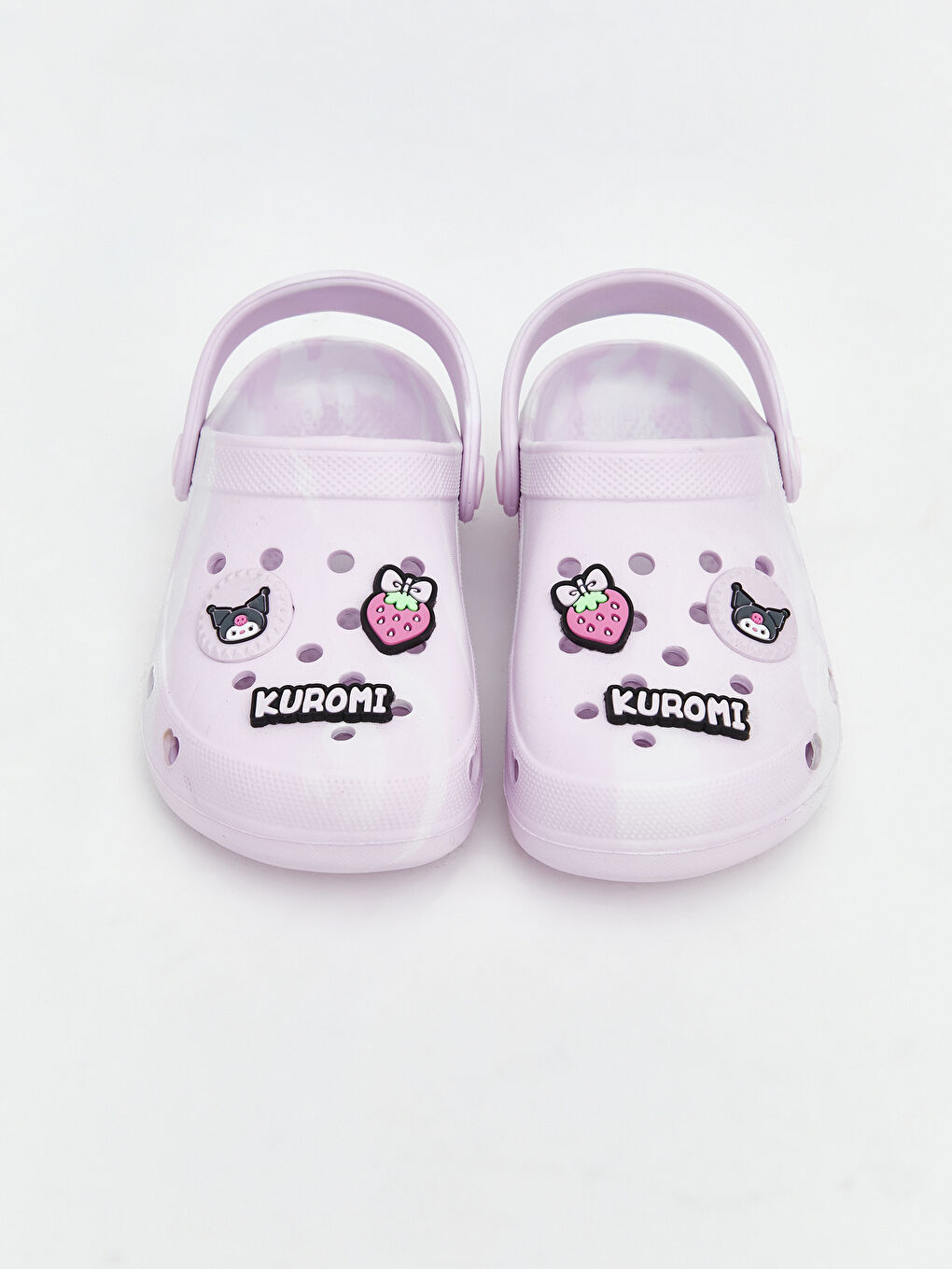 Lila Kuromi Baskılı Kız Çocuk Plaj Sandaleti-2