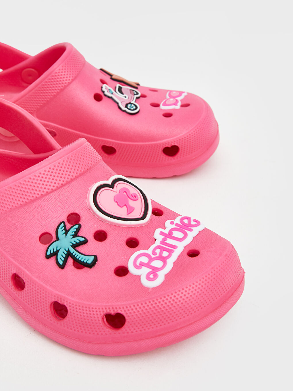 Pembe Barbie Lisanslı Kız Bebek Plaj Terliği-2