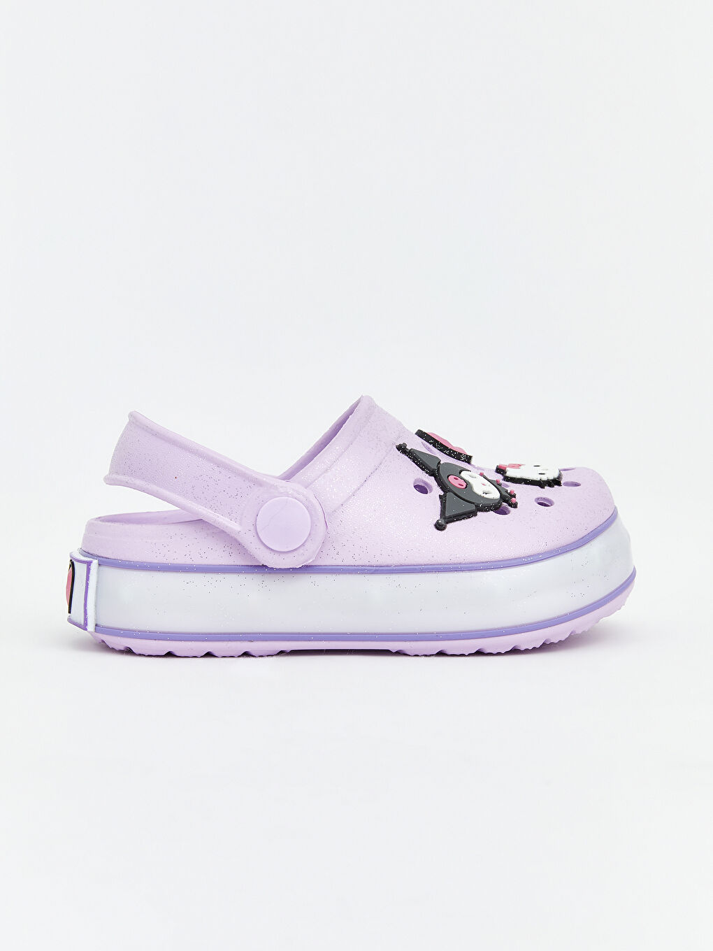 Lila Sanrio Baskılı Kız Bebek Plaj Sandaleti-2