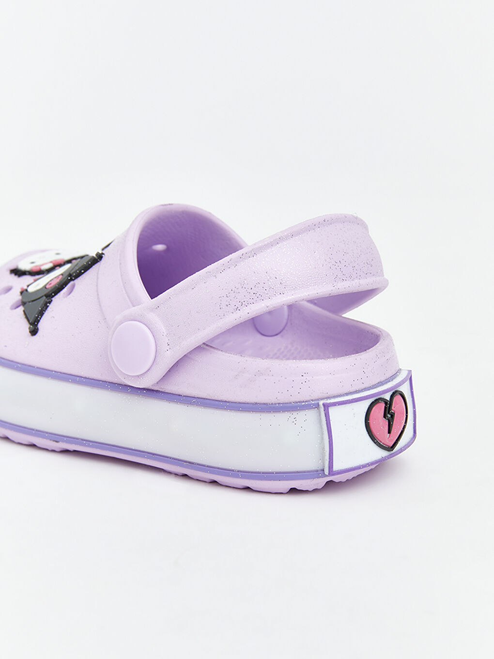 Lila Sanrio Baskılı Kız Bebek Plaj Sandaleti-5