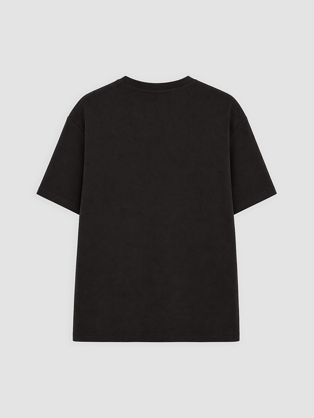 Mashkull Ngjyre Kafe T-shirt-1