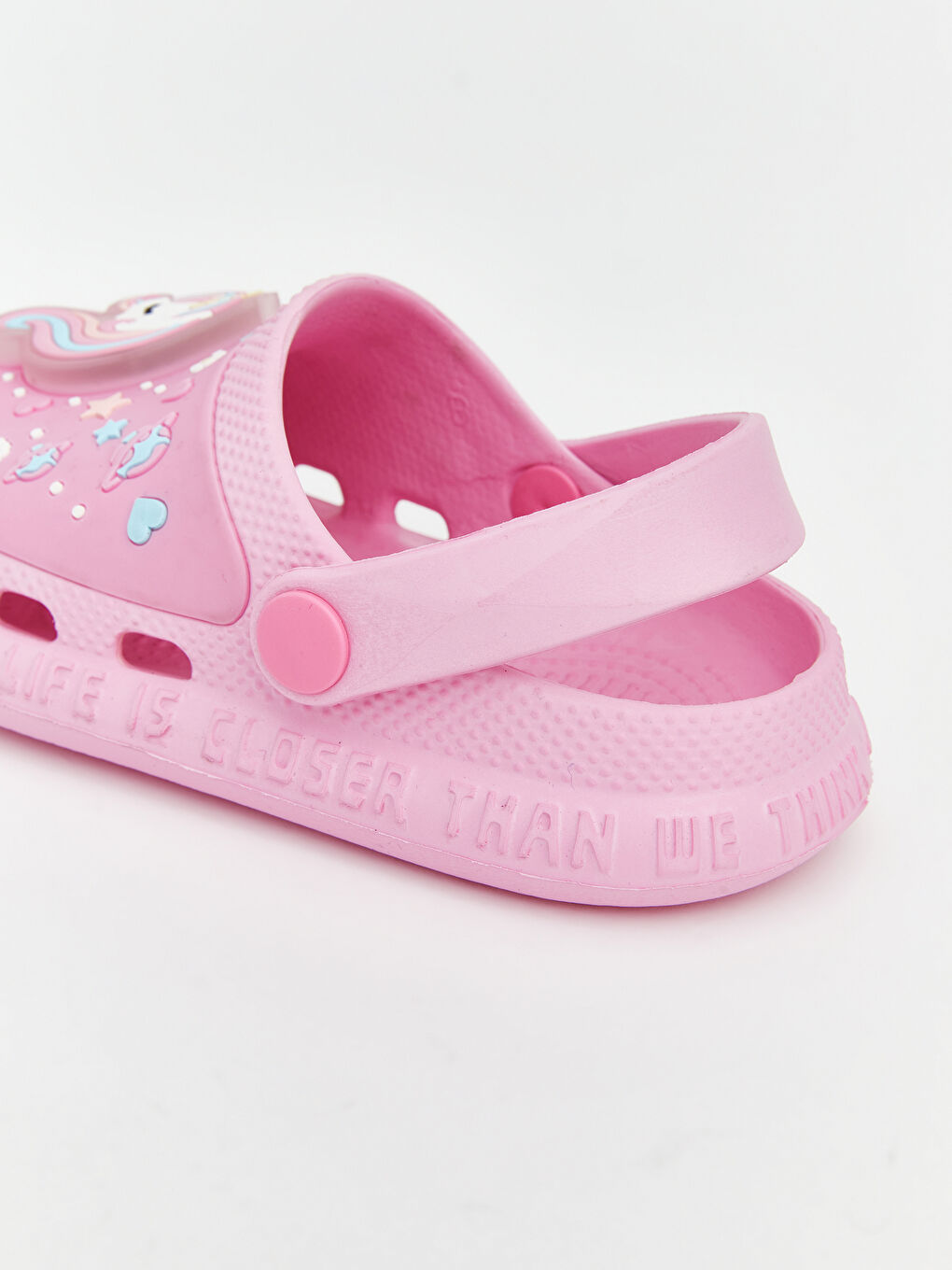 Pembe Simli Kız Bebek Plaj Sandaleti-4