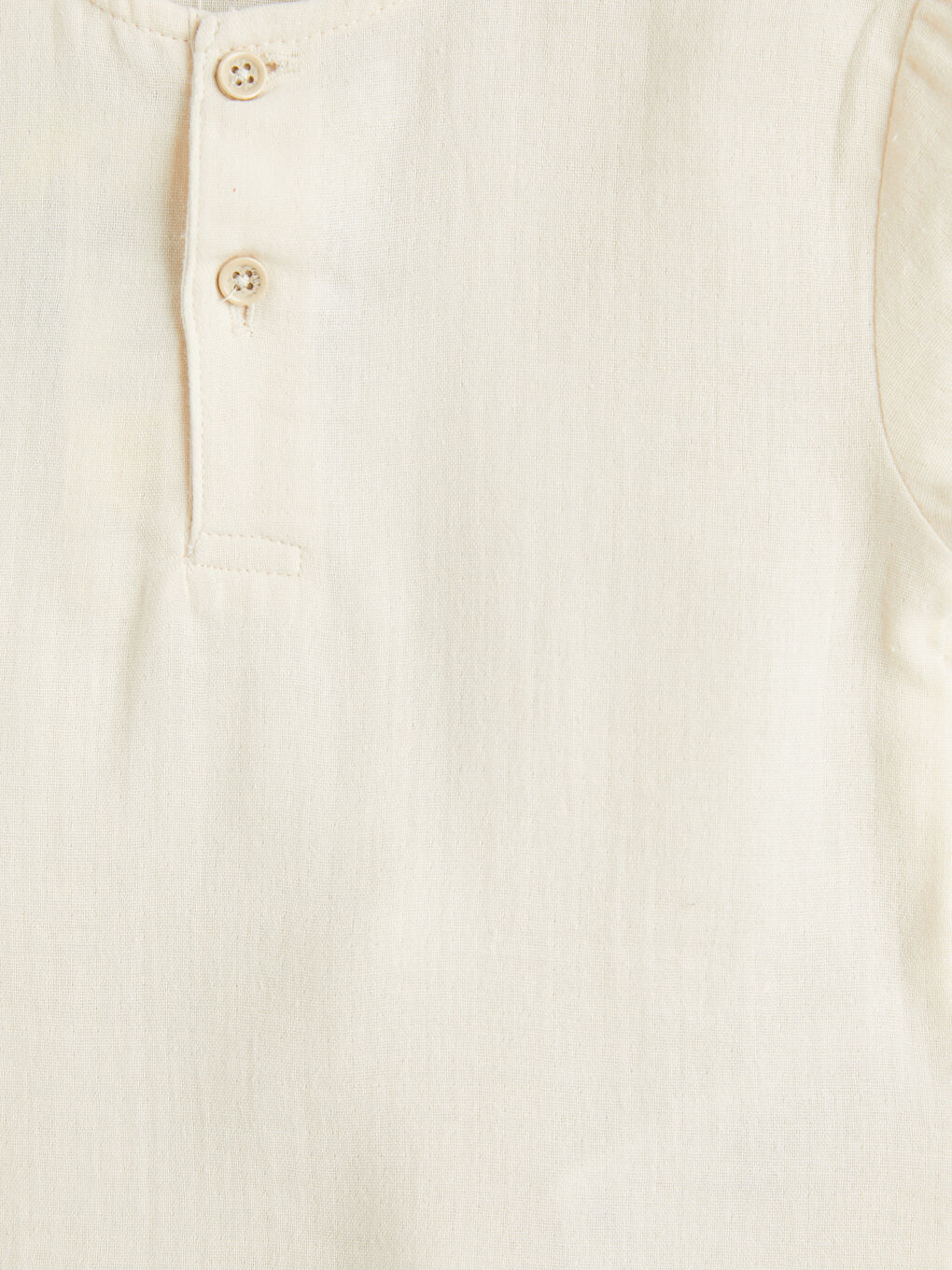 Ekru Erkek Bebek Müslin Tişört ve Pantolon-5